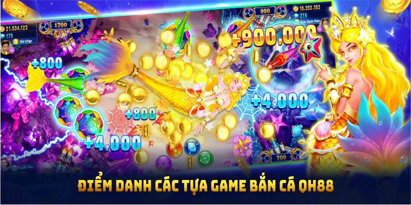 Điểm danh các tựa game bắn cá QH88 đình đám